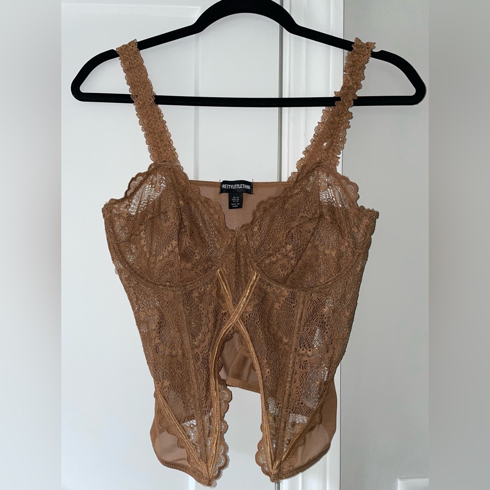 PrettyLittleThing bustier tank top